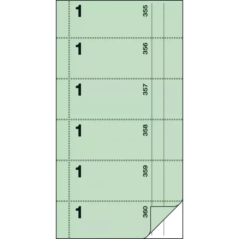 Non-adhesive label Sigel BO001 Green Rectangle 105 x 200 mm