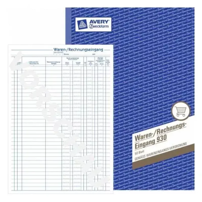 Administration Book Avery 930 Blue White