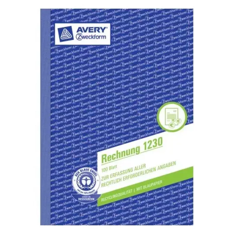 Administration Book Avery 1230 Blue White