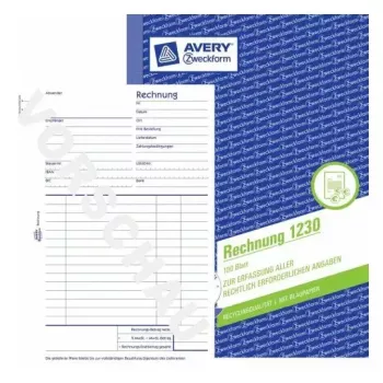 Administration Book Avery 1230 Blue White