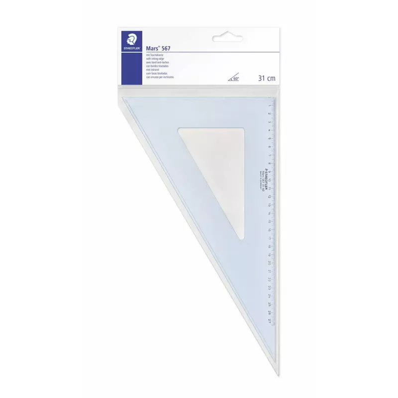 Desk ruler Staedtler Mars 567 310 mm Plastic Blue Transparent