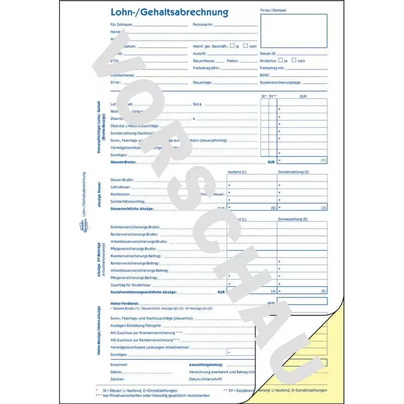 Accounting form/book AVERY 1759 A4 40 pages