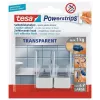 Kitchen hook TESA 58811-00000 Transparent White 2 pcs