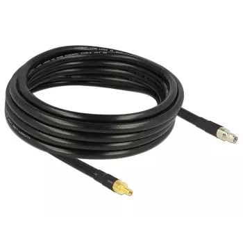 Coaxial Cable DeLOCK 5m SMA/SMA CFD400 LLC400 Black