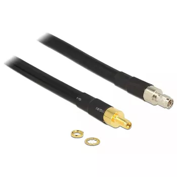 Coaxial Cable DeLOCK 5m SMA/SMA CFD400 LLC400 Black
