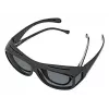 Sunglasses WEDO 271 48599 Oval wrap-around, unisex, polarizing lenses, over-glasses style