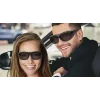 Sunglasses WEDO 271 48599 Oval wrap-around, unisex, polarizing lenses, over-glasses style