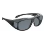 Sunglasses WEDO 271 48599 Oval wrap-around, unisex, polarizing lenses, over-glasses style