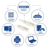 ACT Ivory 5 meter U/UTP CAT6 patch cable with RJ45 connectors