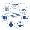 ACT Blue 1 meter U/UTP CAT6 patch cable with RJ45 connectors