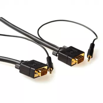 ACT 5 metre High Performance VGA + Audio connection cable male-male