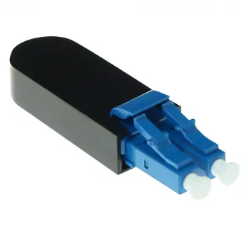 Fiber optic LC loopback adapter ACT EA9004 singlemode 1310 nm black