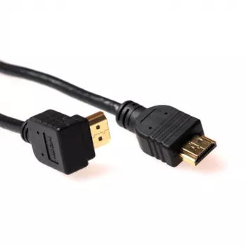 ACT 1 meter HDMI High Speed cable v2.0 HDMI-A male angled - HDMI-A male straight