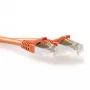 ACT Orange 15 meter LSZH SFTP CAT6A patch cable snagless with RJ45 connectors