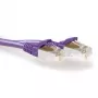 ACT Purple 7 meter LSZH SFTP CAT6A patch cable snagless with RJ45 connectors