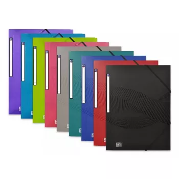 Folder Oxford 400105131 Polypropylene A4 Black Blue Green Grey Pink Purple Red Turquoise