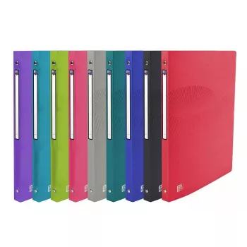 Ring Binder Oxford 400105146 A4 Black Blue Green Grey Pink Purple Red Turquoise