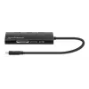 Manhattan USB-C Dock/Hub with Card Reader, Ports (x6): Ethernet, HDMI, USB-A (x3) and USB-C, With Power Delivery (100W) to USB-C Port (Note additional USB-C wall charger and USB-C cable needed), Universal for all devices, Aluminium, Equivalent to DKT30CSDHPD3