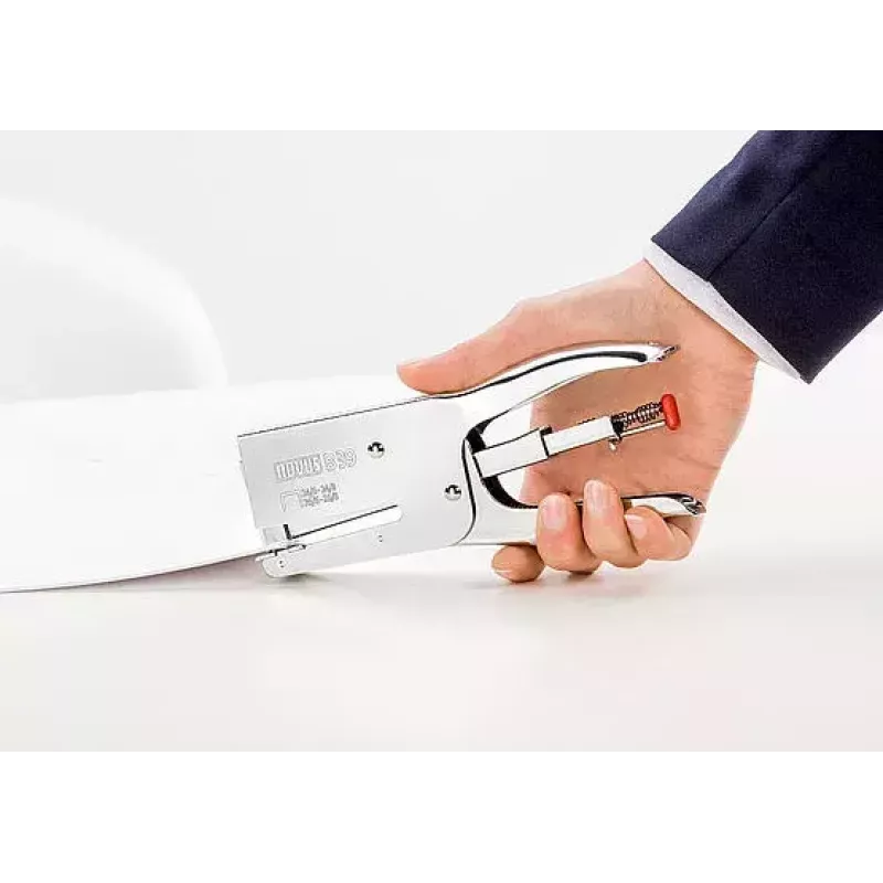 Stapler Novus B 39 Chrome Grey