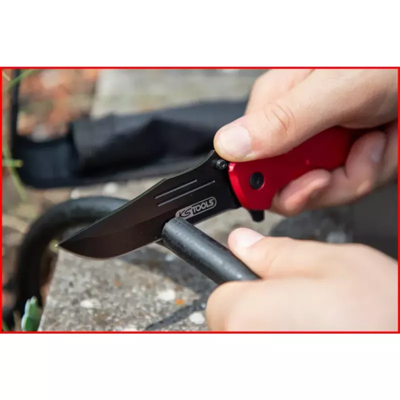 Pocket knife Camper/scout KS Tools 907.2220 Black Red