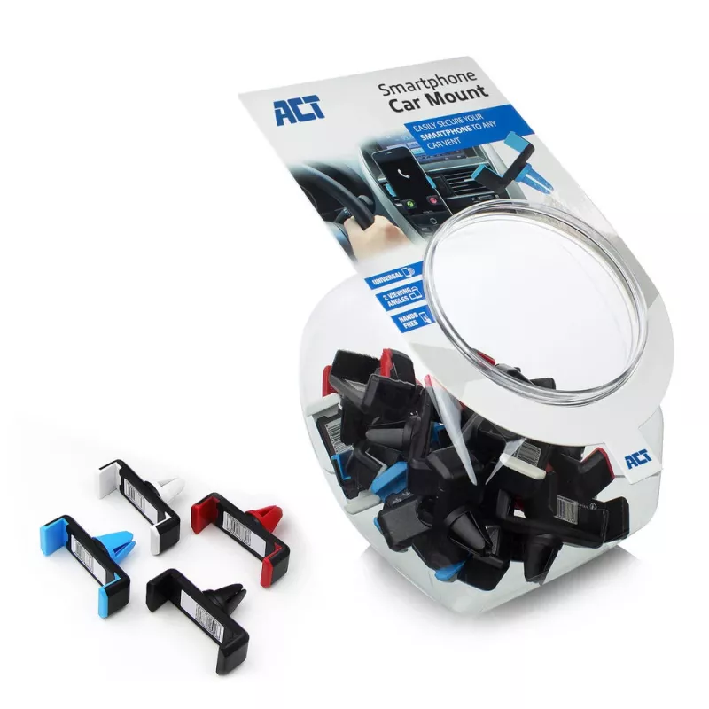 Passive holder ACT Smartphone car mount AC9000 air vent metal clip