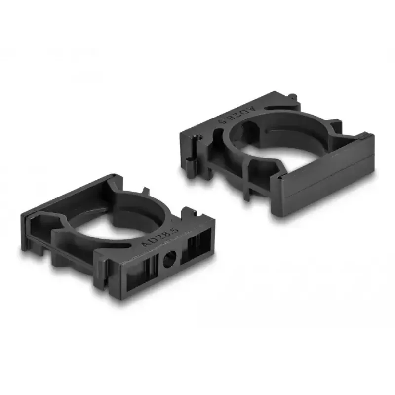 Cable holder DeLOCK 60487 28.5 mm black 4 pieces