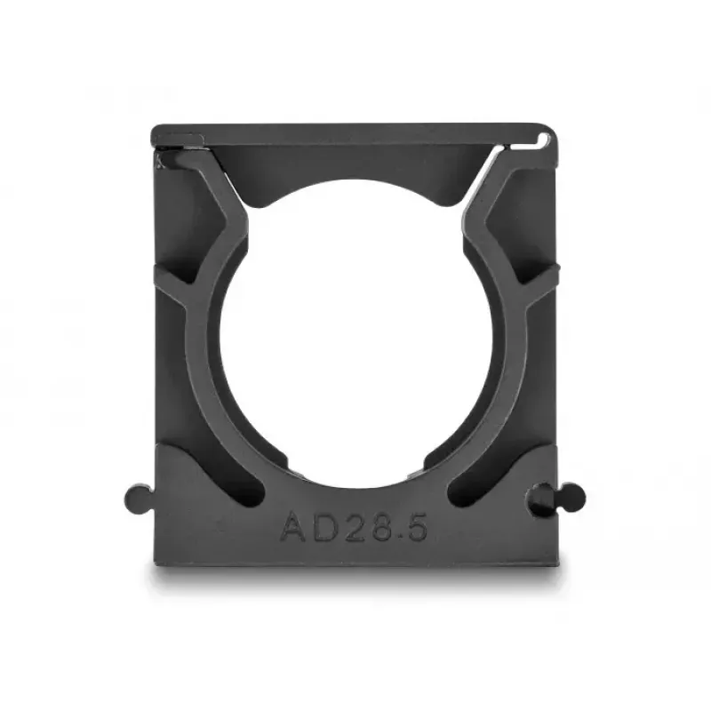 Cable holder DeLOCK 60487 28.5 mm black 4 pieces