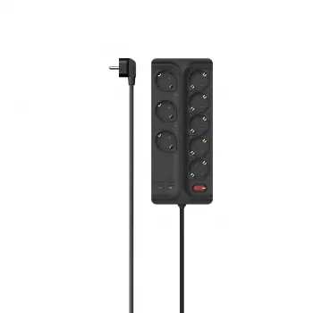 Hama 00223162 power extension 1.5 m 8 AC outlet(s) Indoor Black