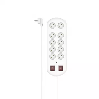 Hama 00223163 power extension 2 m 10 AC outlet(s) Indoor White