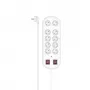 Hama 00223163 power extension 2 m 10 AC outlet(s) Indoor White