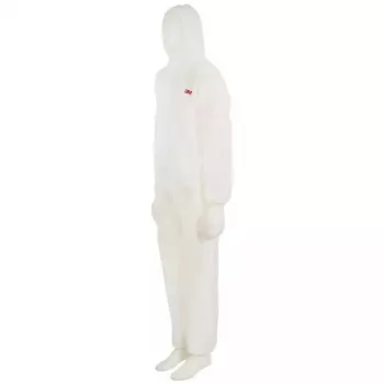 Protective Coverall 3M 4515 White XXL SMS Material Adult