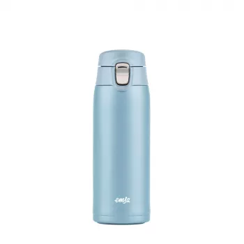 EMSA Light Mug 400 ml Blue Stainless Steel Lid Polypropylene