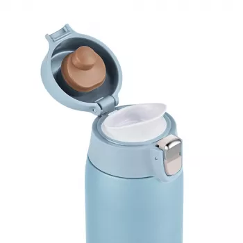EMSA Light Mug 400 ml Blue Stainless Steel Lid Polypropylene