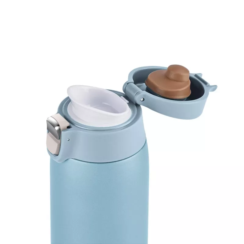 EMSA Light Mug 400 ml Blue Stainless Steel Lid Polypropylene