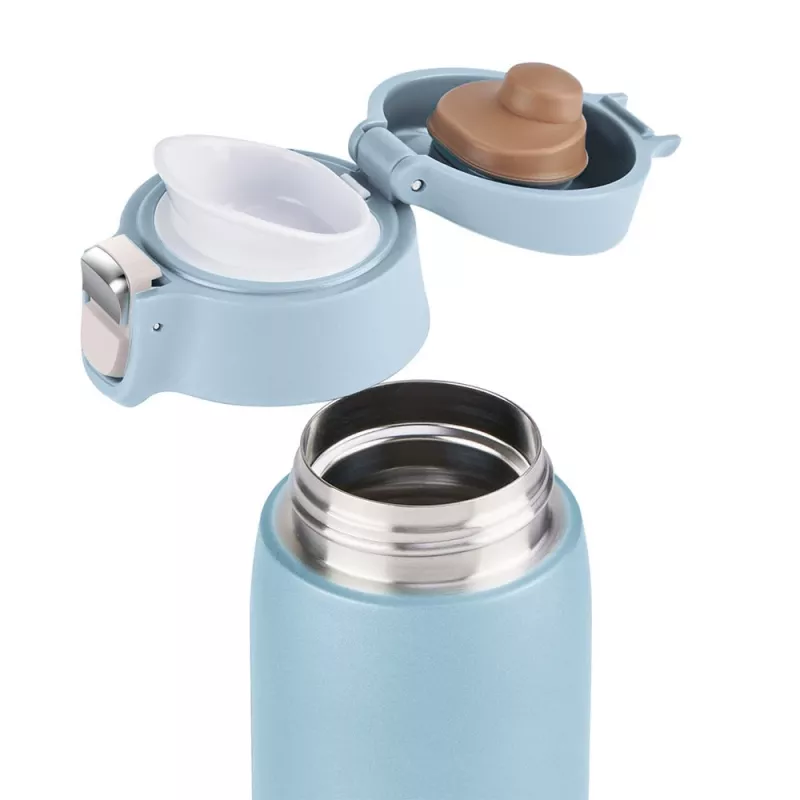 EMSA Light Mug 400 ml Blue Stainless Steel Lid Polypropylene