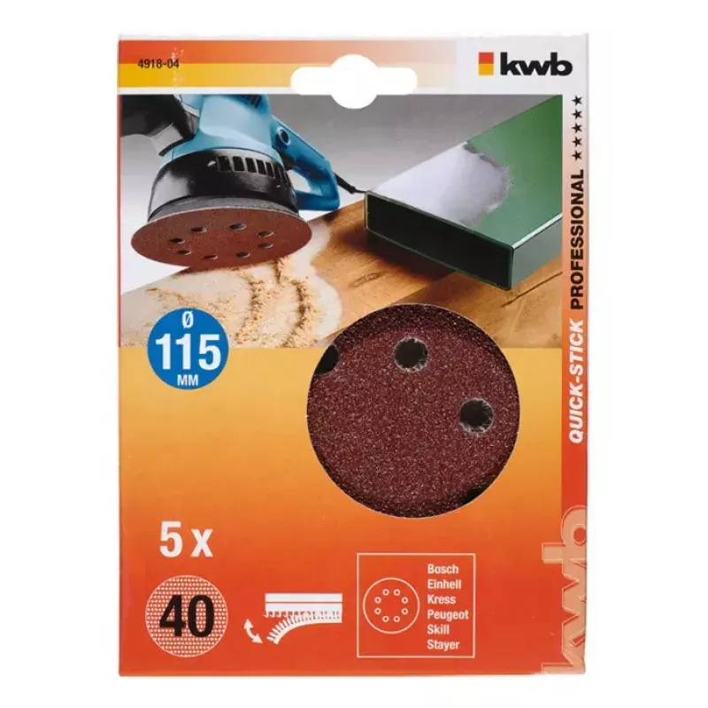 Sanding disc KWB 491804 5 pcs