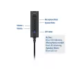 ACT AC9360 audio card USB 3.5 mm headphone connectivity 4 buttons