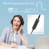ACT AC9360 audio card USB 3.5 mm headphone connectivity 4 buttons