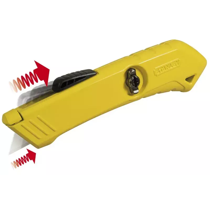 Utility knife Stanley STHT0-10193 Black Stainless steel Yellow Razor blade 22 mm width 165 mm length