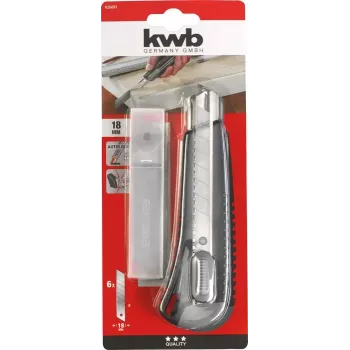Utility knife KWB 026691 Snap-off blade knife 1.8 cm blade width