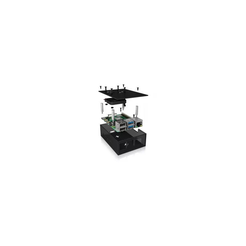ICY BOX IB-RP108 Case Anthracite, Black