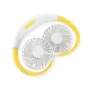 Unold Neck Fan Breezy White, White, Yellow, 2 fan(s), 8 h, Neck fan, White, 1 pc(s)