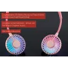 Unold Neck Fan Breezy Pink, Pink, 2 fan(s), 8 h, Neck fan, White, 1 pc(s)