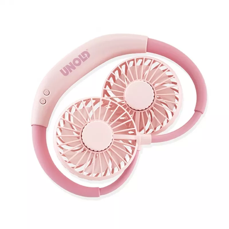 Unold Neck Fan Breezy Pink, Pink, 2 fan(s), 8 h, Neck fan, White, 1 pc(s)