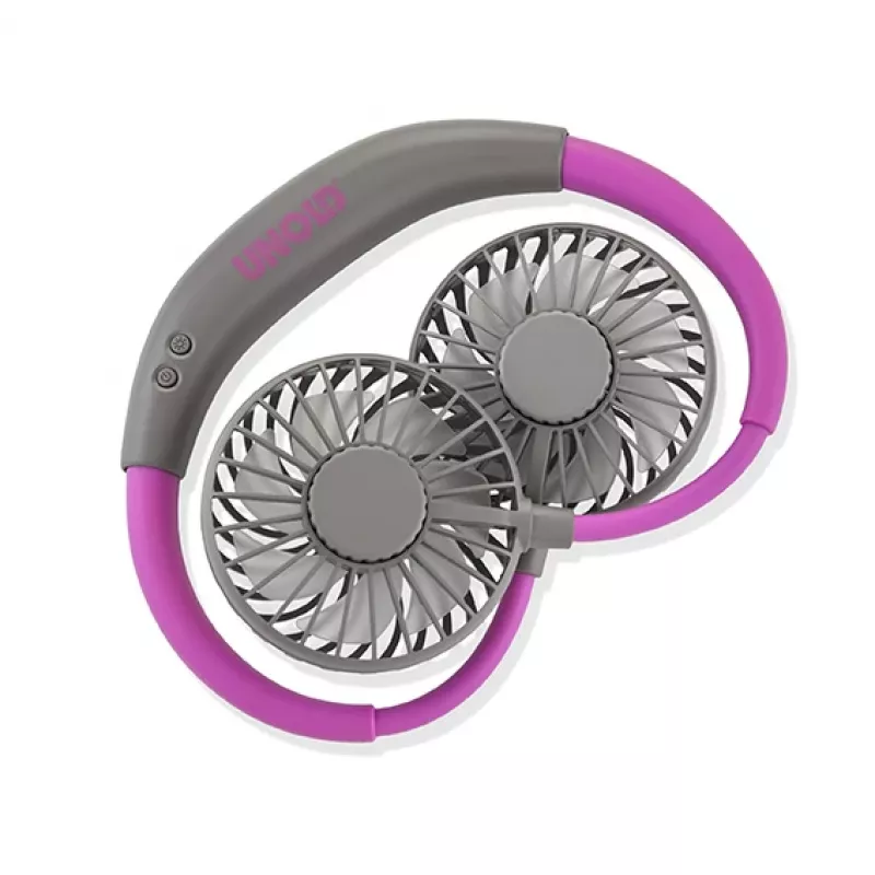 Unold Neck Fan Breezy Anthracite, Anthracite, Purple, 2 fan(s), 8 h, Neck fan, White, 1 pc(s)