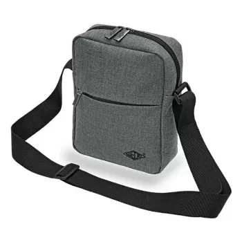 Messenger bag WEDO 59 350512 — Polyester grey unisex shoulder/handbag, zipper closure