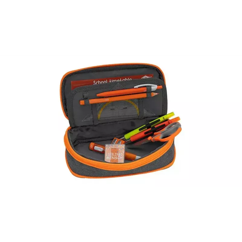 Soft pencil case WEDO Neon Stretch Grey Orange