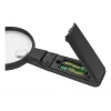 Handheld LED Magnifier WEDO 271 7565 — 5× Magnification, Battery Powered, Black/White