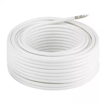 Coaxial cable HAMA Classic Line 120 dB 50 m — 75 Ω, RG6-style, 50 meters