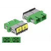 Optical Fiber Coupler DeLOCK 86892 SC Duplex Female to SC Duplex Female Green